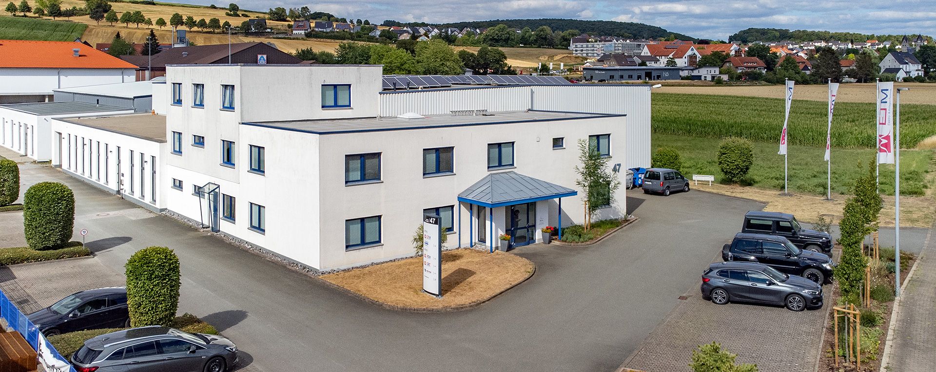 Blick auf das Firmengelände